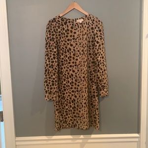 Long sleeved Leopard Print Dress size S